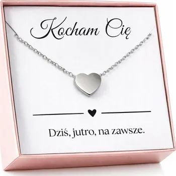 Náhrdelník Stříbrný náhrdelník se srdíčkem na Valentýna řetízek SRDCE GRAVÍROVÁNÍ