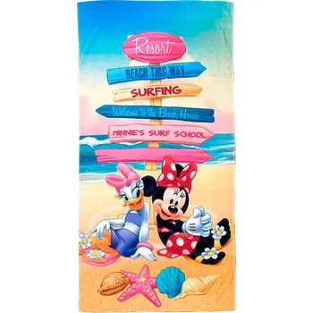 BAVLNĚNÝ RUČNÍK Minnie Mouse & KAČERKA DAISY 70x140 cm MICKEY DISNEY