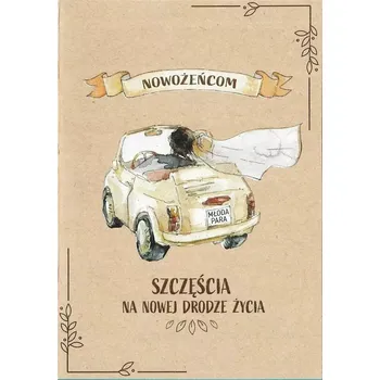 Gratulační přání ke Svatba, kraftový papír