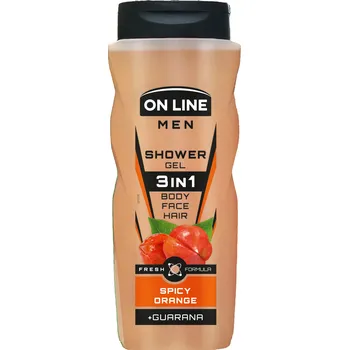 Sprchový gel ON LINE MEN gel 3v1 Spicy Orange (Pikantní Pomeranč)