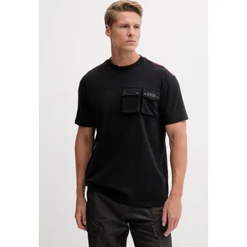 Pánské tričko Bavlněné tričko Napapijri S-Rivalto NP0A4IEL9411 černá 99X, vel. M