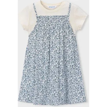 Dívčí šaty Dívčí šaty Mayoral 3933.6H.Mini.PPY2 modrá 55X, vel. 116