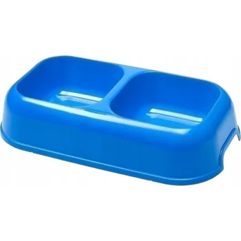 Miska pro psa Ferplast Plastová miska Party Dvojitá 18 2x600ml Pro Psa Kočku