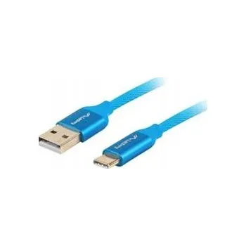 Datový kabel Kabel Lanberg USB - USB typ C 1,8 m modrý