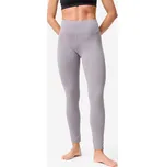 DOMYOS Legíny na jógu a pilates „Breathe“ second skin M - Š30 D31 FIALOVÁ |ŠEDÁ