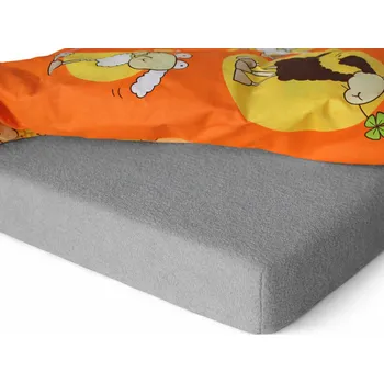 Prostěradlo Šedé froté prostěradlo do školky Rozměr:: 60 x 120 cm