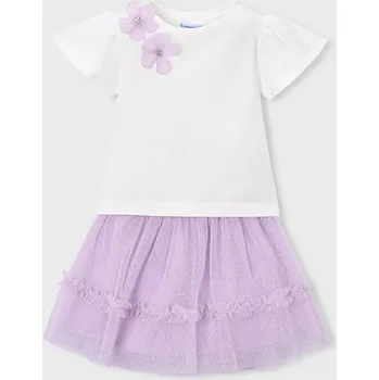 Dívčí mikina Dětská souprava Mayoral 3946.6B.Mini.PPY2 fialová 40X, vel. 98