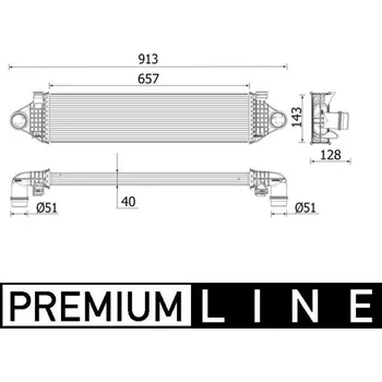 Motor automobilu Chladič turba MAHLE CI 551 000P