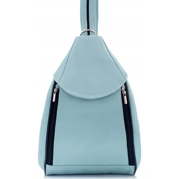 Batoh Dámský přírodní kůže Elegantní Modrý Rene Belveder