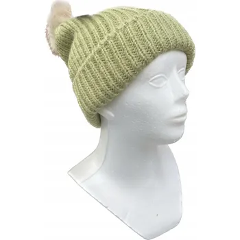 Čepice Topshop zimní čepice beanie zelená, univerzální velikost