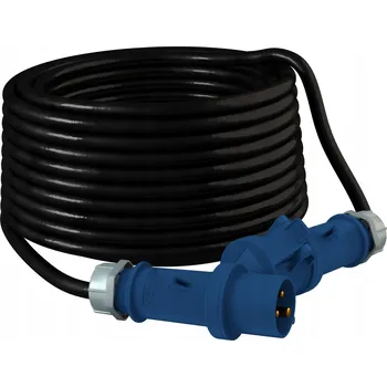 Napájecí kabel Doktorvolt jednoduchý Prodlužovací Kabel 10 m 1 ks zásuvek černý