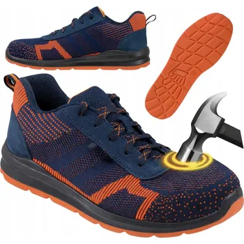 Pracovní obuv PRACOVNÍ POLOBOTKY PÁNSKÉ s ocelovou špičkou S1 LEHKÉ pohodlné OCHRANNÉ boty BOZP