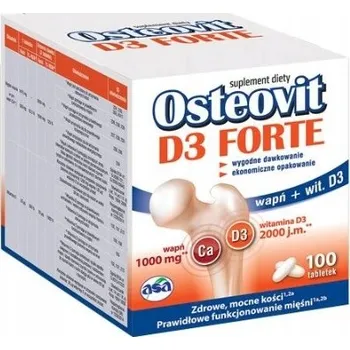 Doplněk stravy ASA Osteovit D3 Forte pro posílení kostí, 100 tablet