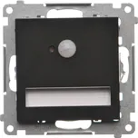 Simon 55 LED schodišťové svítidlo s pohybovým senzorem 1,2W Neutrální Černá MAT