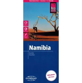 Reise Know-How Landkarte Namibia (1:1.200.000). 1:1'200'000: reiSs- und wasserfest (world mapping project) Kolektiv autorů
