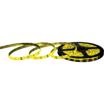 LED páska LED pásek SMD ŽLUTÝ VODĚODOLNÝ 24W IP65 12V 5M