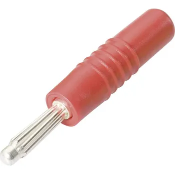 Krokosvorka Schnepp S 4000 S banánkový konektor zástrčka, rovná Ø pin: 4 mm červená 1 ks