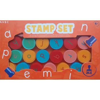 Dětské razítko RAZÍTKA NA ZDOBENÍ PRO DĚTI S PÍSMENKY ABECEDA 26 KUSŮ