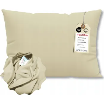 Povlečení POVLEČENÍ NA POLŠTÁŘ BAVLNA 100% BÉŽOVÁ 50x70cm PEVNÉ BOHO SKRYTÝ ZIP