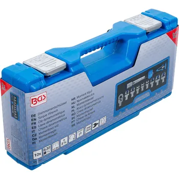 Klíč BGS 7192, Sada momentových klíčů | pro nástrčné nástroje 9 x 12 mm | 6 - 30 Nm | 10dílná