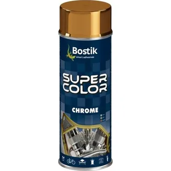 Barva ve spreji Bostik Lak Super Color Chrome Zlatý 400ml