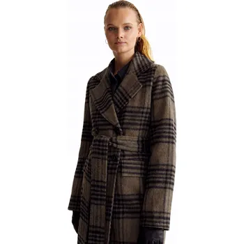 Dámský kabát GUIDO MARIA KRETSCHMER - DÁMSKÝ KABÁT - GMK-1023-08518 hnědý vlněný