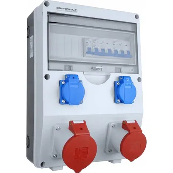 Rozvaděč Staveništní rozvaděč ECO-S 32A 16A 2x230V Schuko Doktorvolt DV-2619-D