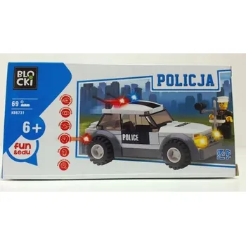 ostatní stavebnice Stavebnice Blocki Policie - policejní auto 69 dílků