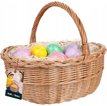 Nákupní košík proutěný hnědý