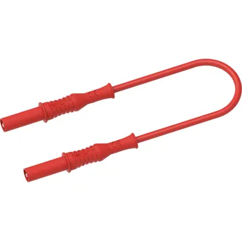 Měřicí kabel Electro PJP 2312-IECIV-CD1-100R měřicí kabel zásuvkový konektor 4 mm 1 m červená 1 ks