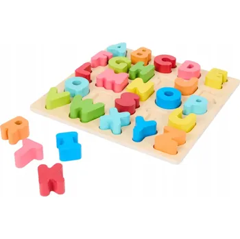 Dřevěná hračka Abeceda Písmenka Stavebnice Dřevěné Vzdělávací Skládačka pro Děti k Učení
