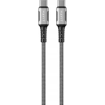 Datový kabel Kabel Havit USB - USB typ C 1 m černý