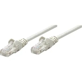 Datový kabel Intellinet 336765 RJ45 síťové kabely, propojovací kabely CAT 6 U/UTP 5.00 m šedá 1 ks
