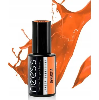 Lak na nehty Hybridní lak barevný lak Neess Oranžová 4 ml