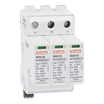 Přepěťová ochrana Přepěťová ochrana, řada: SG2E Jednafázová 40kA Lišta DIN