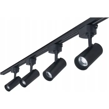 SADA LED LIŠTOVÝCH SVĚTEL 20W X4 + LIŠTA 2M ČERNÁ, 4000K