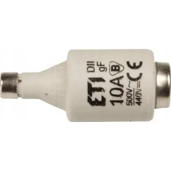 Pojistková vložka 10A 500V gF pojistka DII pro patici E27 ETI