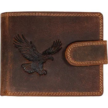 Peněženka WILD pánská peněženka s přezkou - OREL - hnědá
