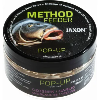 Boilies Pop-Up kuličky Jaxon Method Feeder 10 mm 30 g Česnek