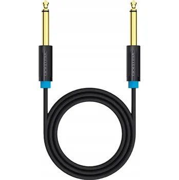 Audio kabel Audio kabel 6,35mm TS 10m Vention BAABL černý