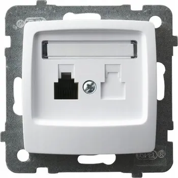 Elektrická zásuvka Telefonní zásuvka nástěnná Ospel bílá