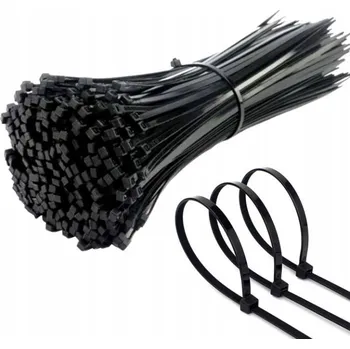 Stahovací páska Kabelové STAHOVACÍ PÁSKY50 KS . 400x7,6mm černé LUMILIGHT