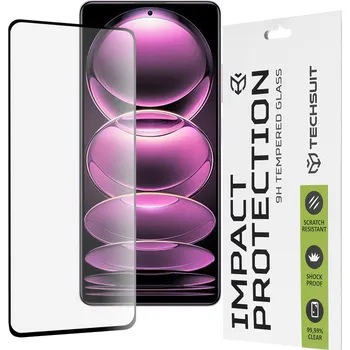 Techsuit - 111D Full Cover / Full Glue Glass - Xiaomi Redmi Note 12 Pro Plus 5G - černý