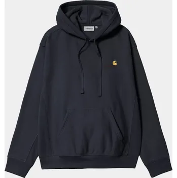 Pánská mikina Carhartt WIP American Script HD (deep night) M, námořnická modrá
