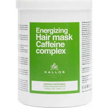 Vlasová regenerace KALLOS ENERGIZUJÍCÍ MASKA NA VLASY S KERATINEM A KOFEINEM PRO STIMULACI RŮSTU VLASŮ 1000ML