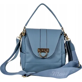 Massimo Connti kabelka, typ kufřík, eko kůže, modrá