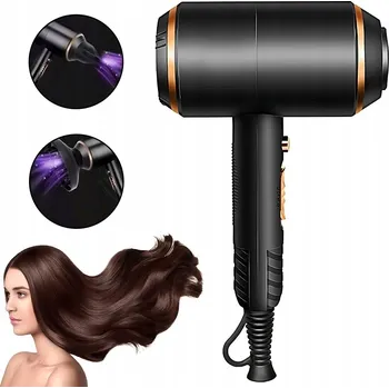 Fén Fén na vlasy s ionizací, ergonomický, 1700 W + háček na zavěšení