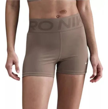 Dámské oblečení Dámské tréninkové kraťasy NIKE PRO-W NP SCULPT DF HR 3IN SHORT-233-Brown Hnědá L