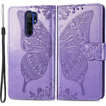 Pouzdro na mobilní telefon Flipové pouzdro XGSM pro Xiaomi Redmi 9, fialové