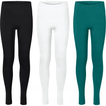 Dívčí legíny Dívčí legíny dlouhé 3 kusy viskóza MS10-130 Černá Bílá Velikost 128